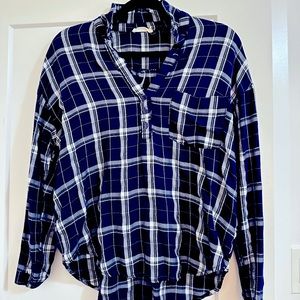 Blue and White Flannel